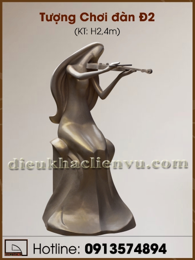 Tượng Chơi đàn Đ2